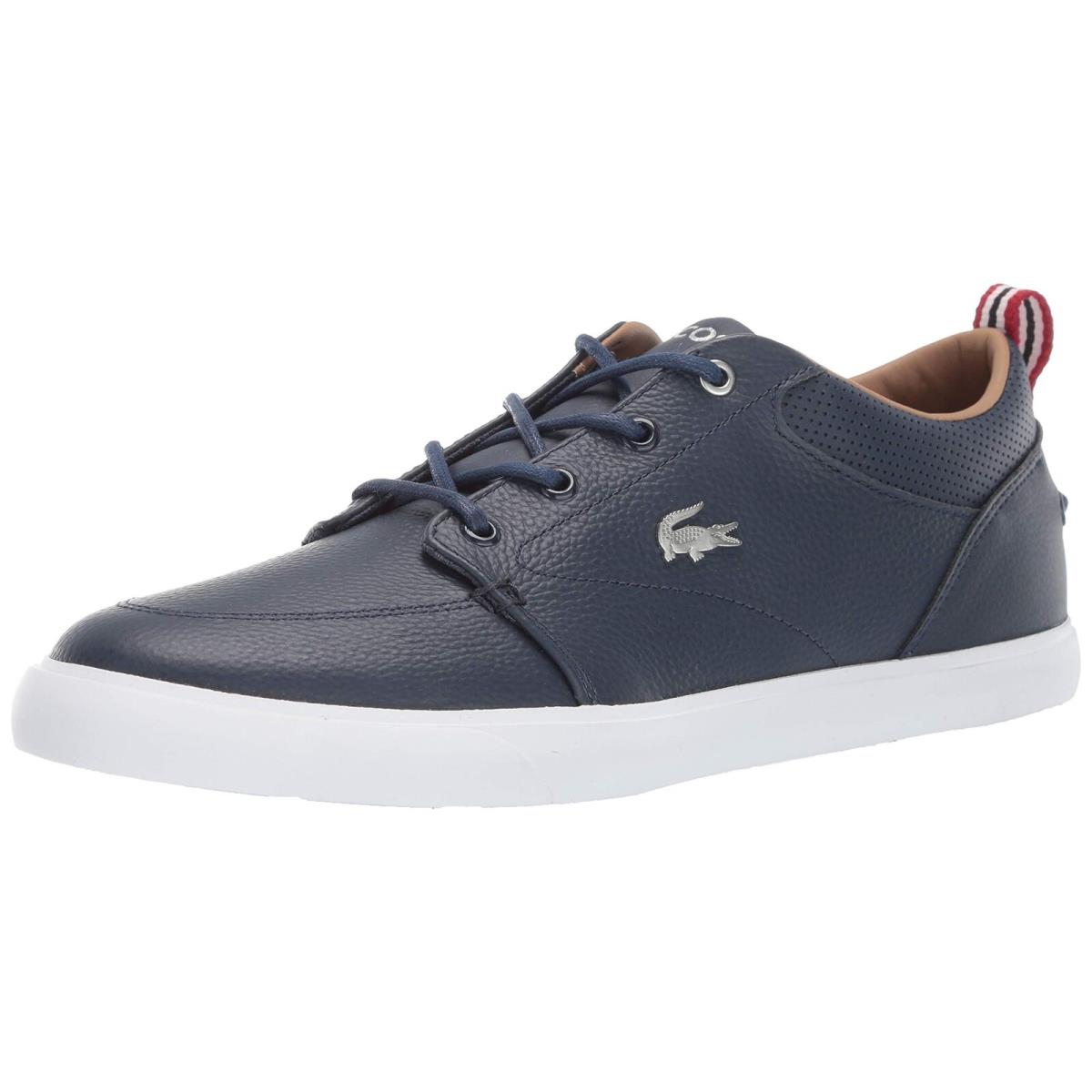 Men`s Shoes Lacoste Bayliss 119 Leather Sneakers 37CMA0073092 Navy / White