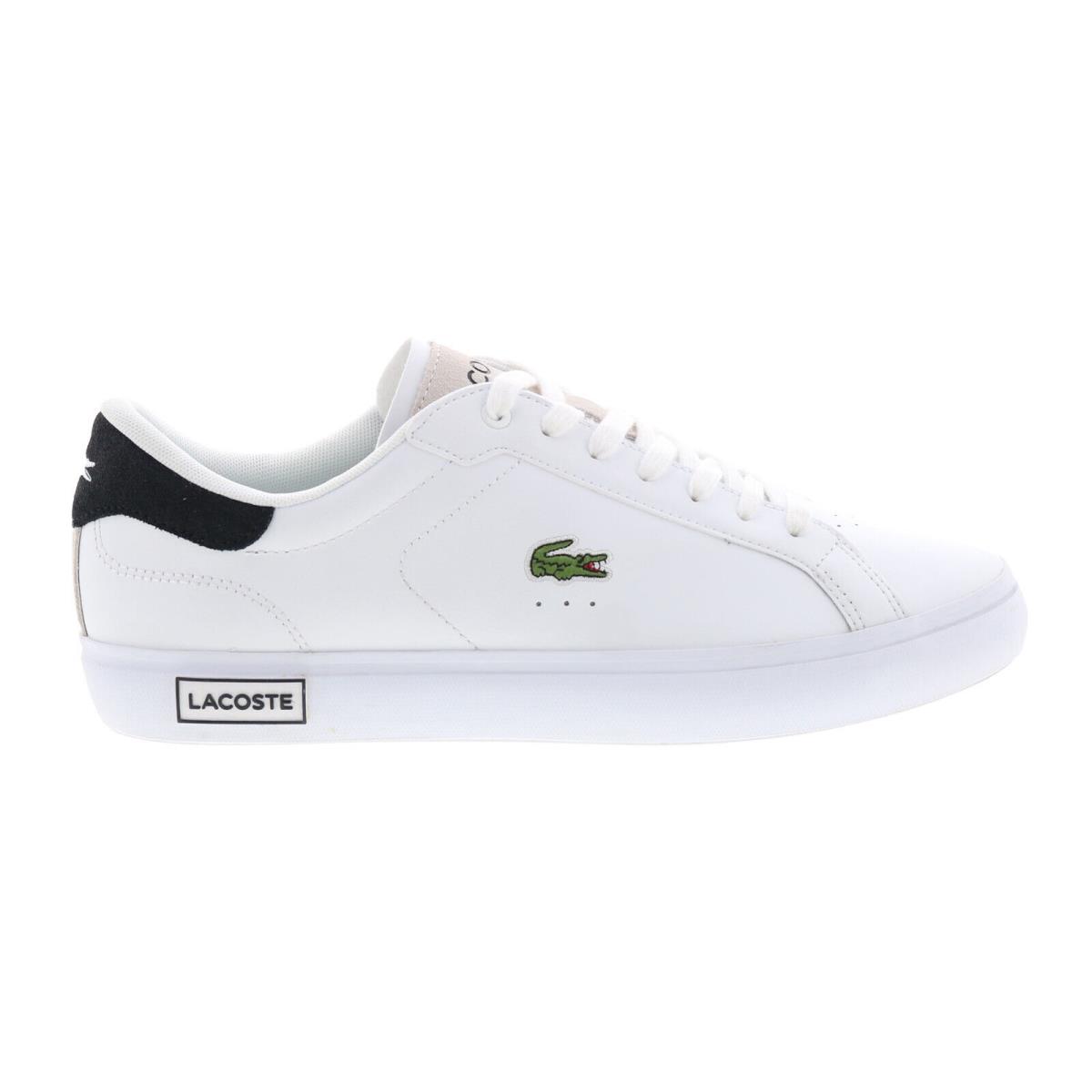 Lacoste Powercourt 124 2 Sma Mens White Leather Lifestyle Sneakers Shoes