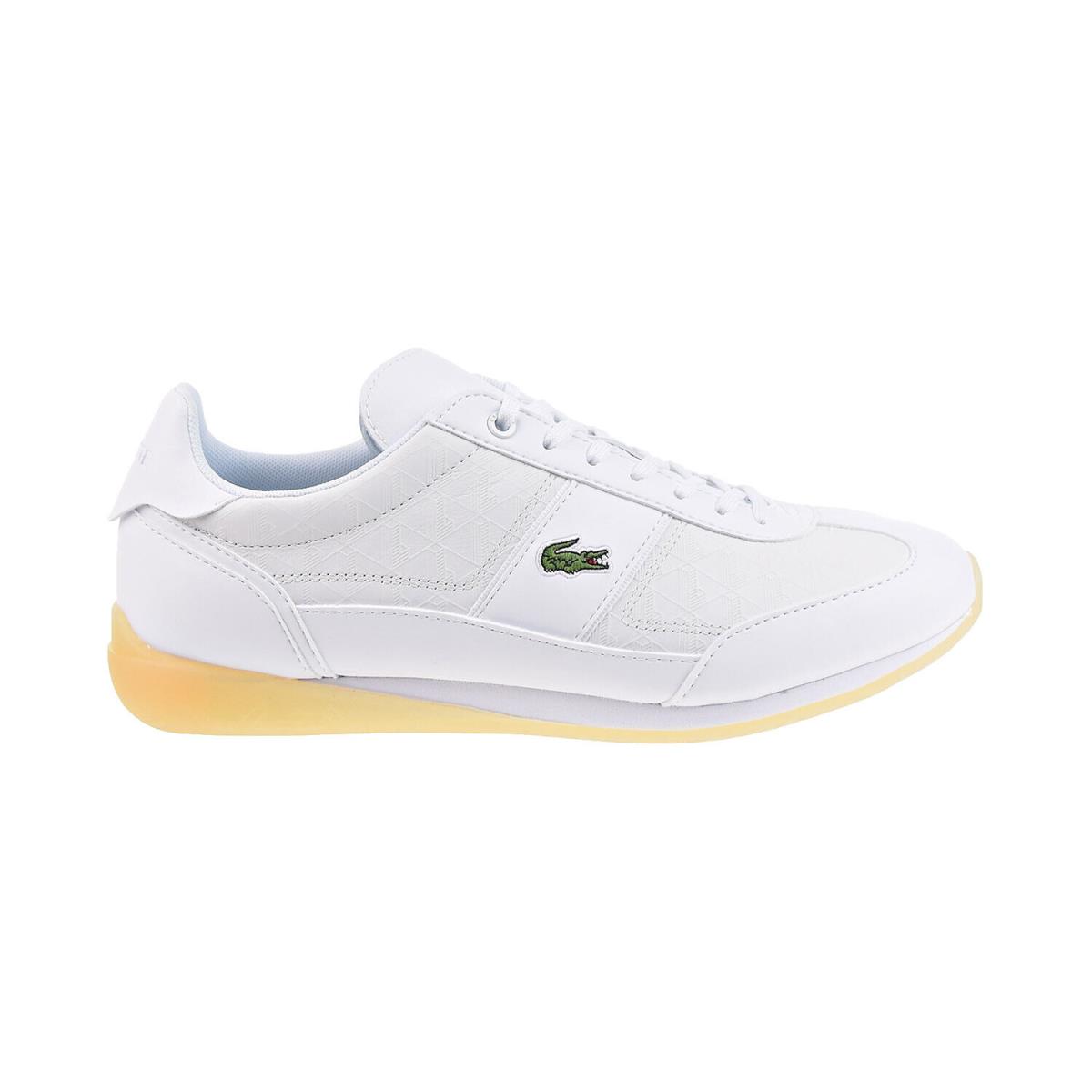 Lacoste Angular 222 5 Cma Leather Men`s Shoes White 744cma0035-21g