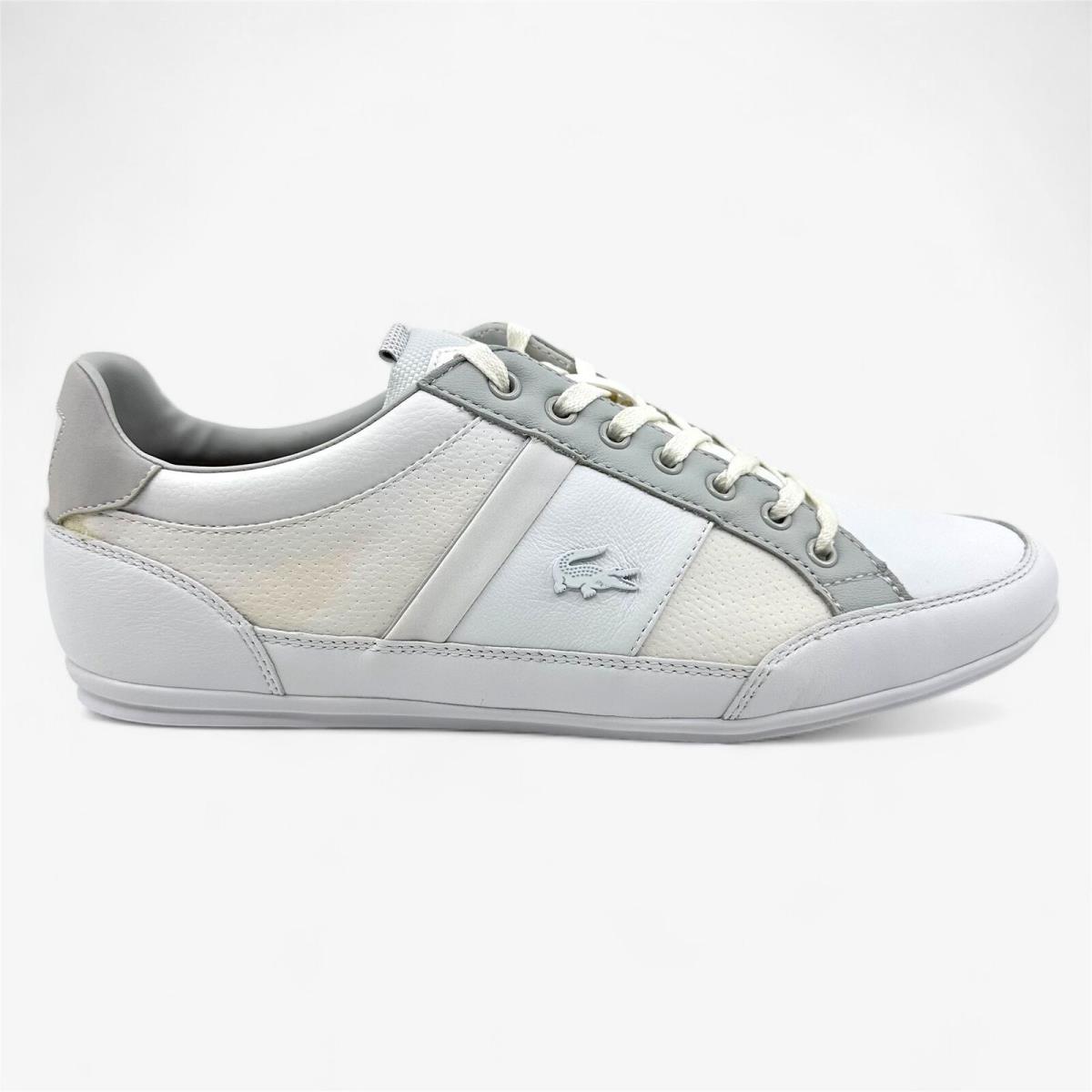 Lacoste Chaymon Prm US Spm White Light Gray Mens Casual Sneaker