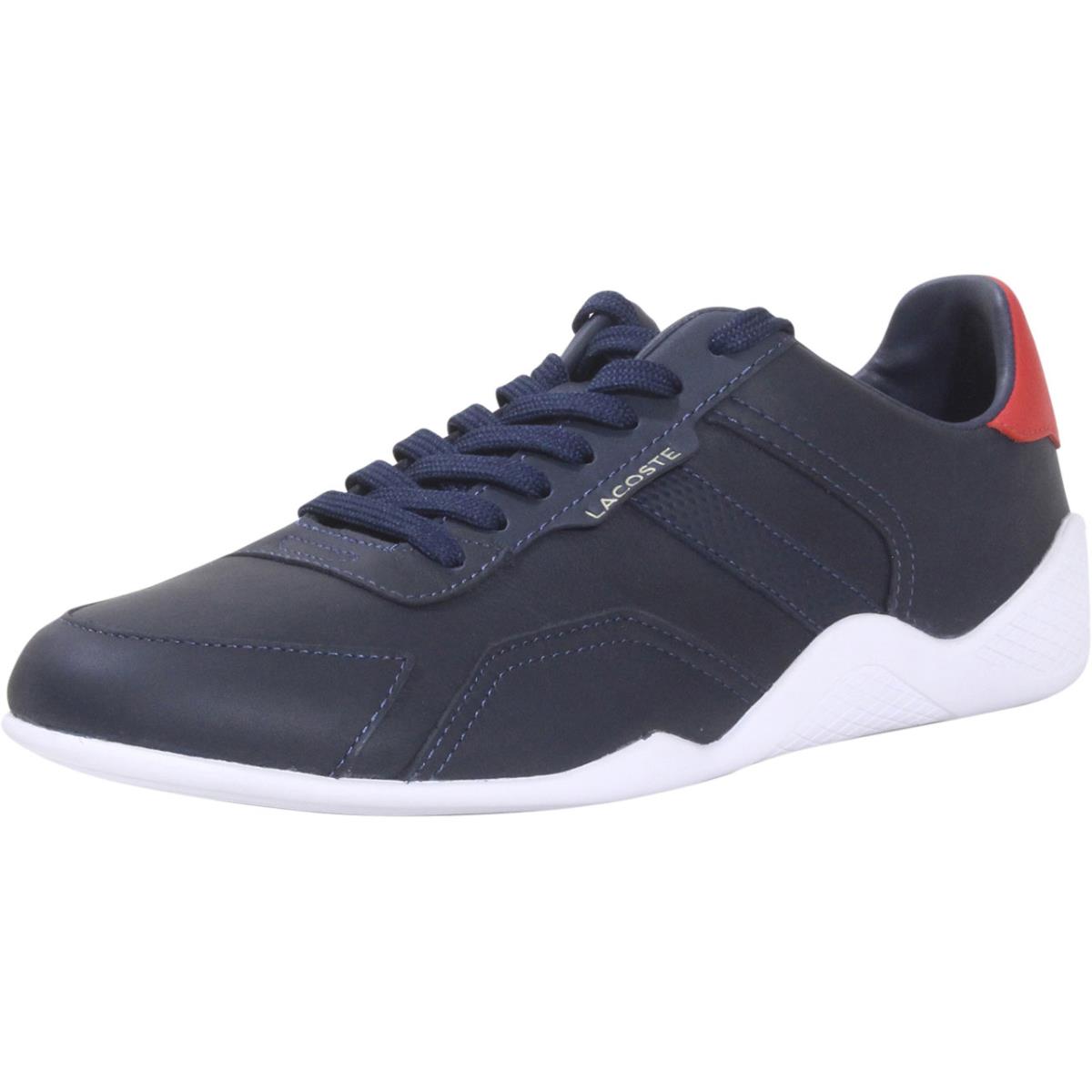 Lacoste Men`s Hapona-0121-1 Sneakers Low Top Navy/red