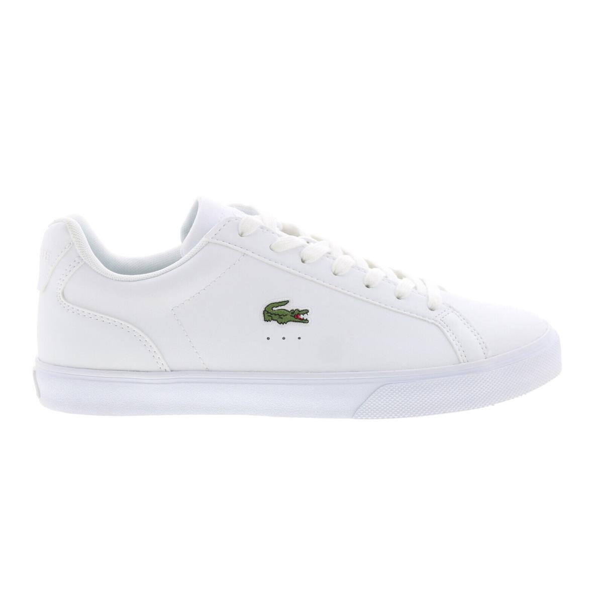 Lacoste Lerond Pro Bl 23 1 Cma Mens White Leather Lifestyle Sneakers Shoes