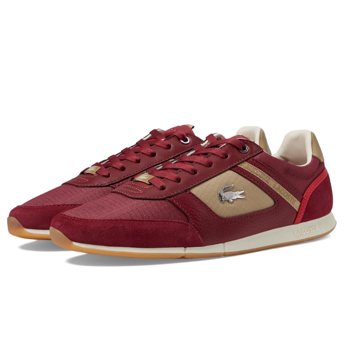 Man`s Sneakers Athletic Shoes Lacoste Menerva Sport 223 2 Cma Burgundy/Brown