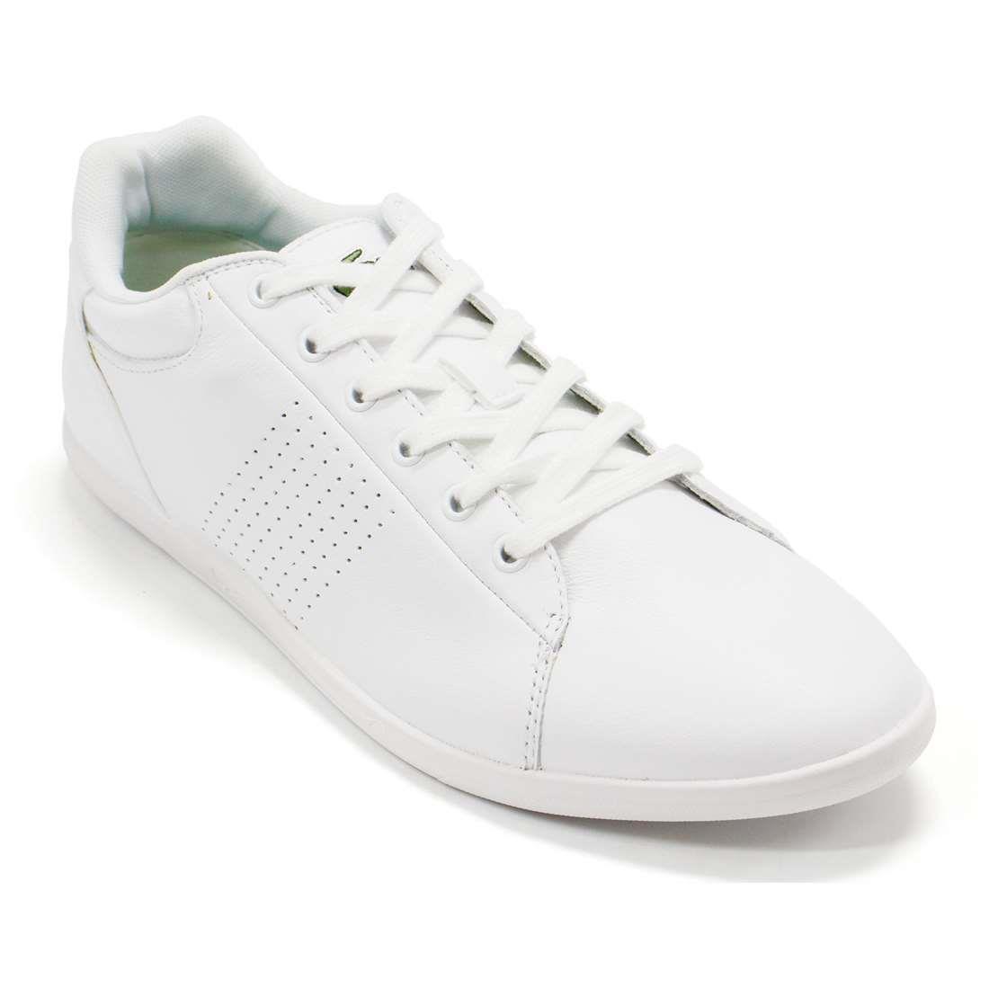 Men Lacoste Sokar 116 1 White Leather Lace Up Casual Shoes Fashion Sneakers