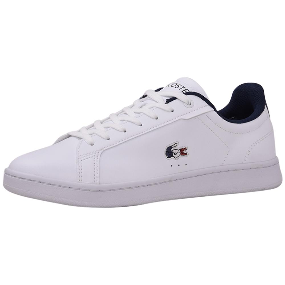 Lacoste Carnaby Pro Tri-123 Men`s Sneakers Lace-up Shoes White/navy/red