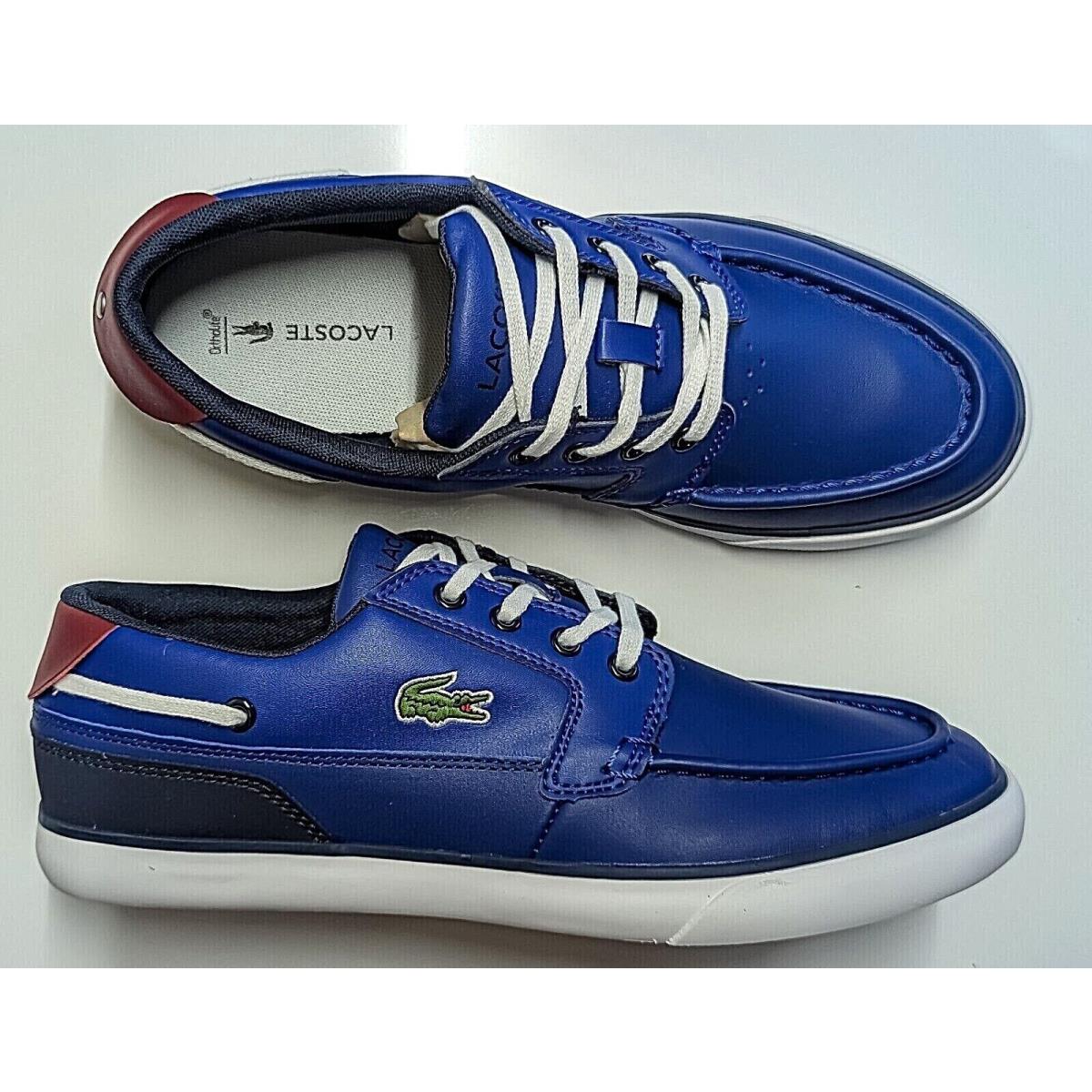 Lacoste Men Shoes Bayliss Deck 222 Blue White Casual Sneakers Shoes