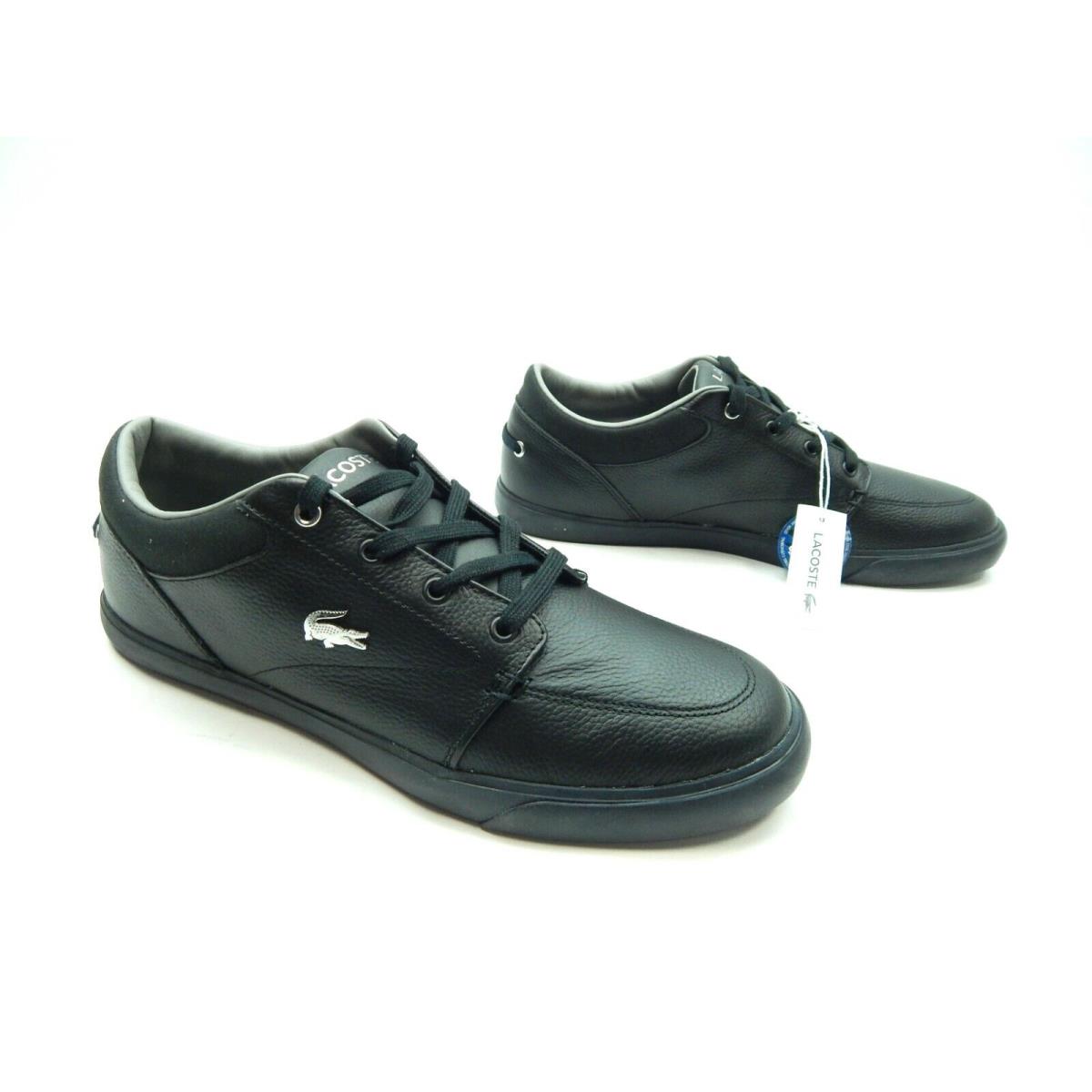 Lacoste Bayliss 118 1 Black Casual Men Shoes Leather Sneakers