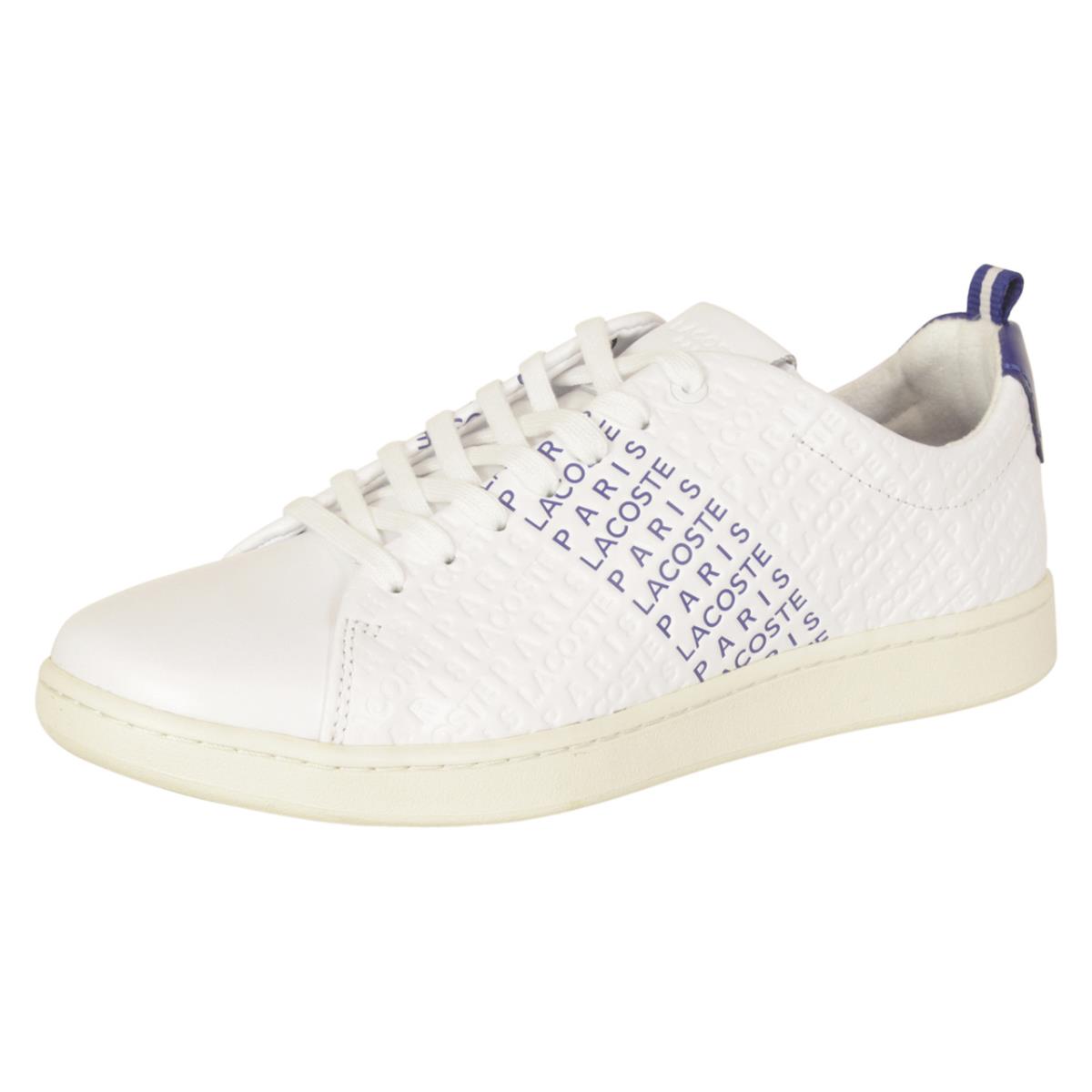 Lacoste Men`s Carnaby-EVO-119 White/dark Blue Sneakers Shoes