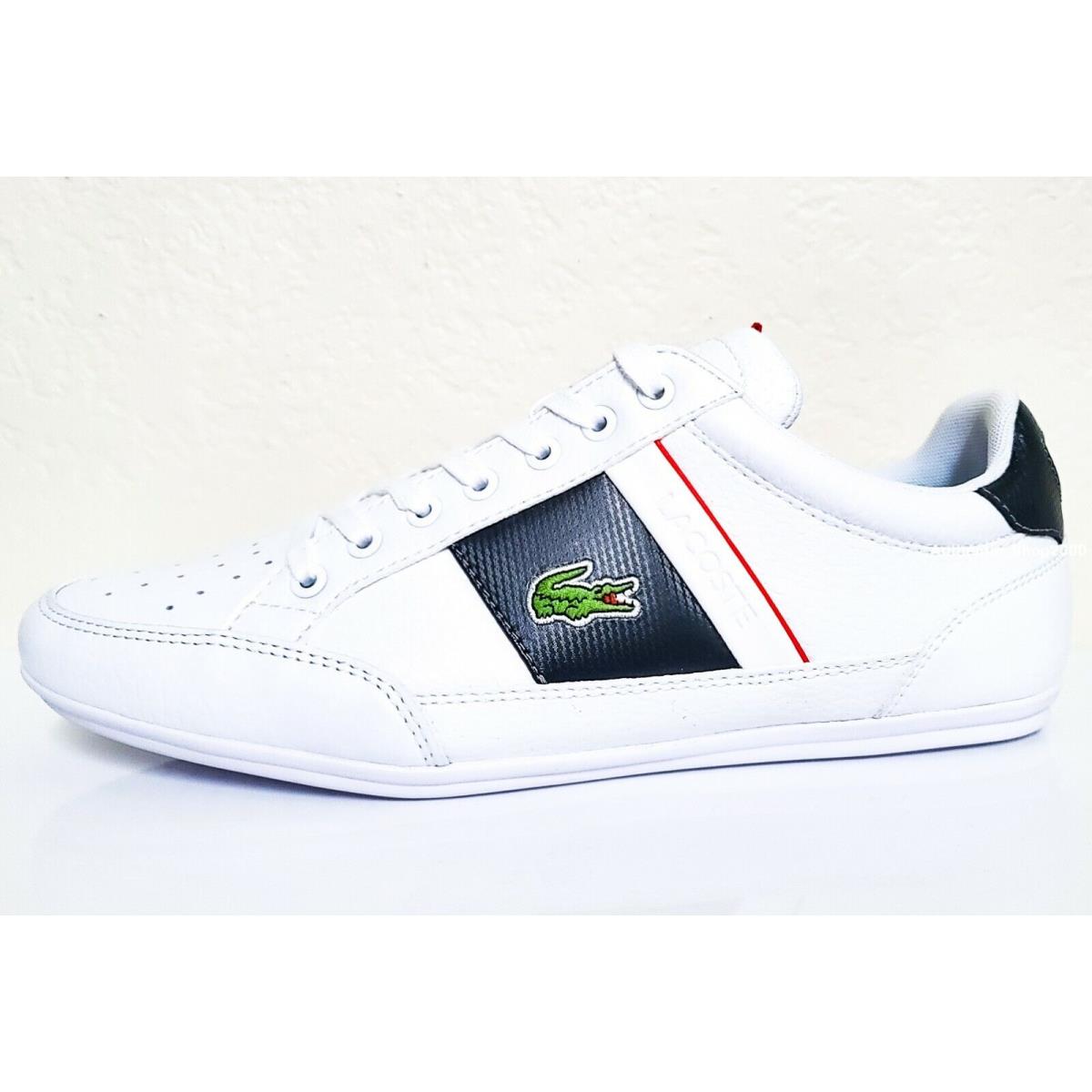 Lacoste Chaymon 0721 1 Men`s Casual Leather Fashion Shoes Sneakers Black White