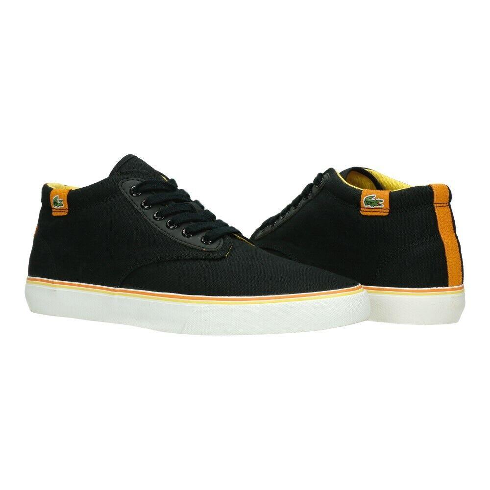 Lacoste Men`s Barbados Mid Shoes 7-26LEM4001Z83 - Black/orange/yellow