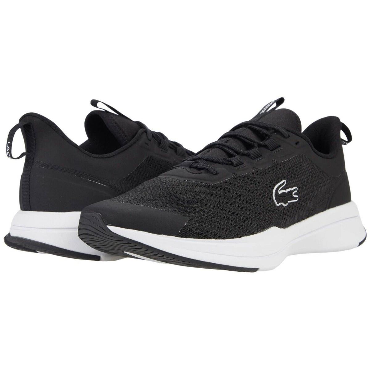 Men`s Shoes Lacoste Run Spin 0721 1 Athletic Sneakers 41SMA0091312 Black White