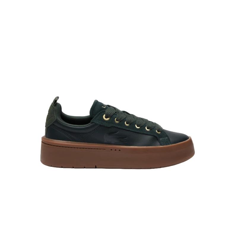 Lacoste Womens Tennis Shoe Dark Green Carnaby Plat 7-46SFA0035GRG