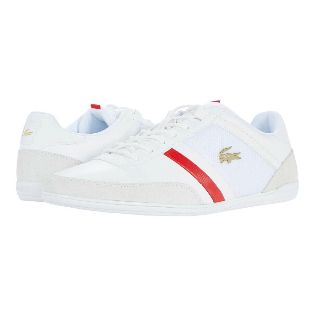 Men`s Shoes Lacoste Giron 0721 1 Lace Up Sneakers 41CMA0050286 White / Red