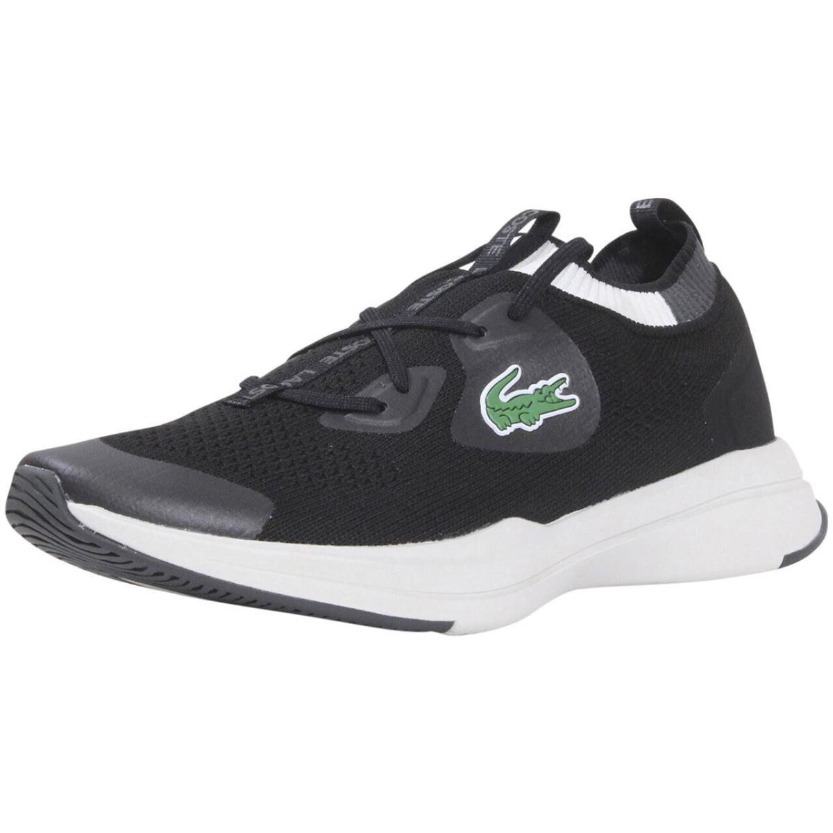 Lacoste Men`s Run-Spin-Knit-0121-1 Sneakers Low Top Black/off White