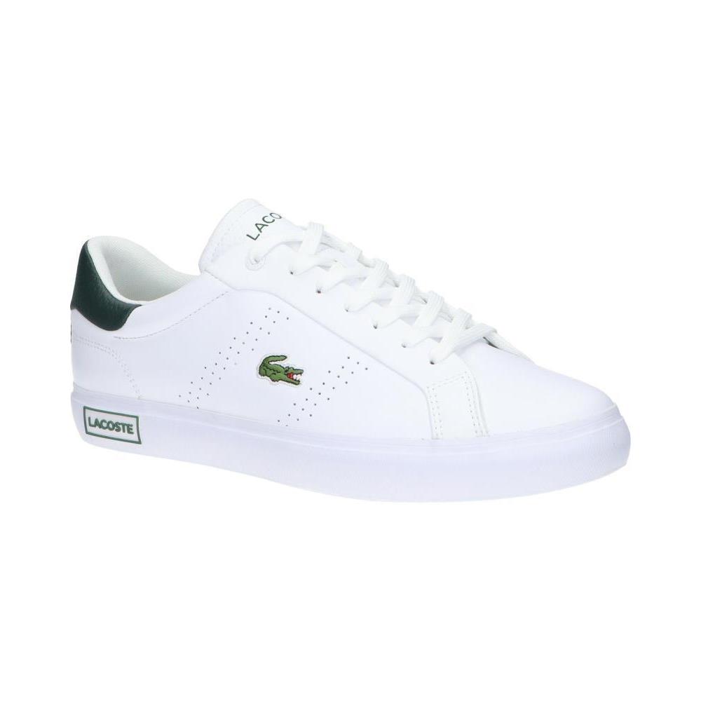 Lacoste Powercourt 2.0 Leather Sneakers White/dark Green