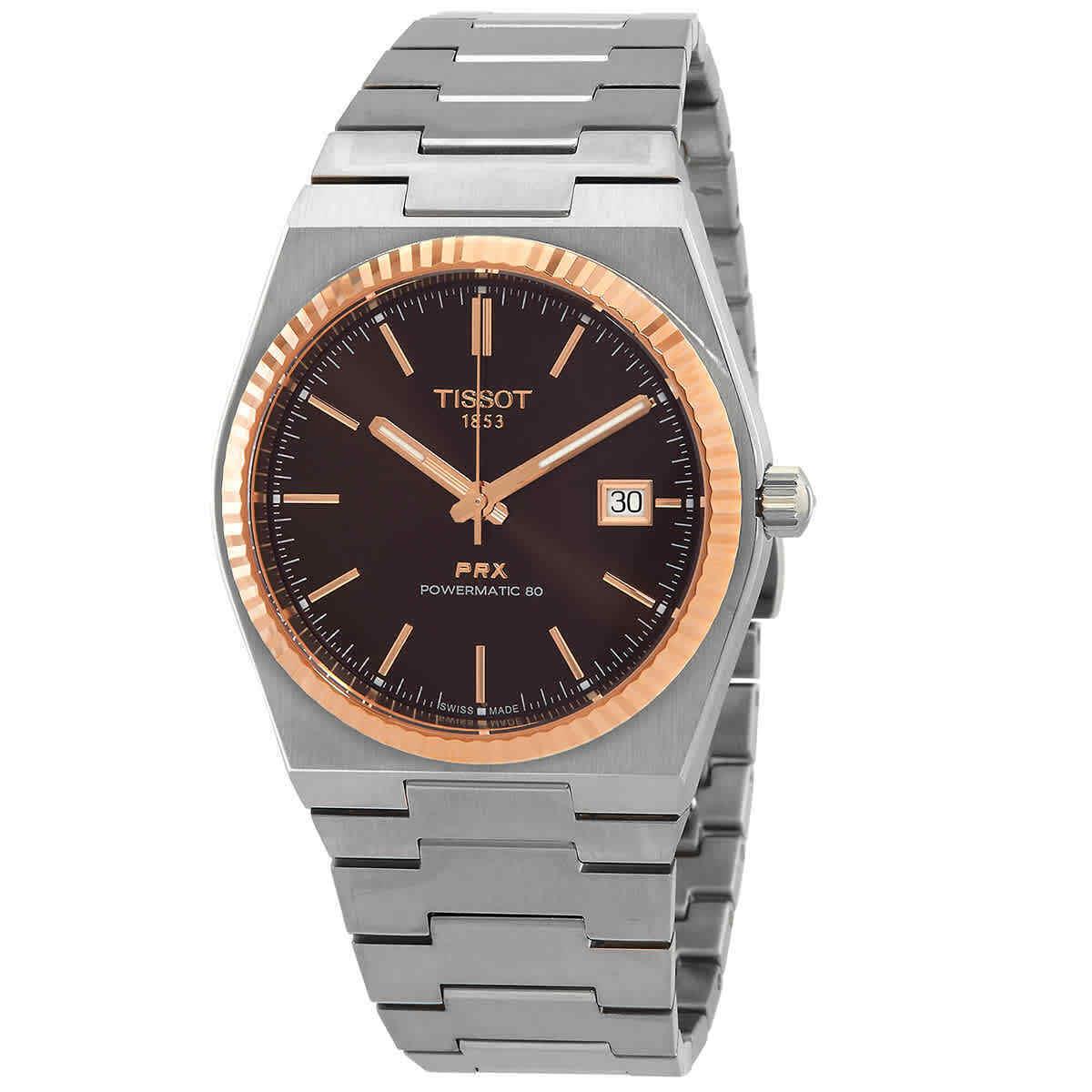 Tissot Prx Automatic Brown Dial Men`s Watch T931.407.41.291.00