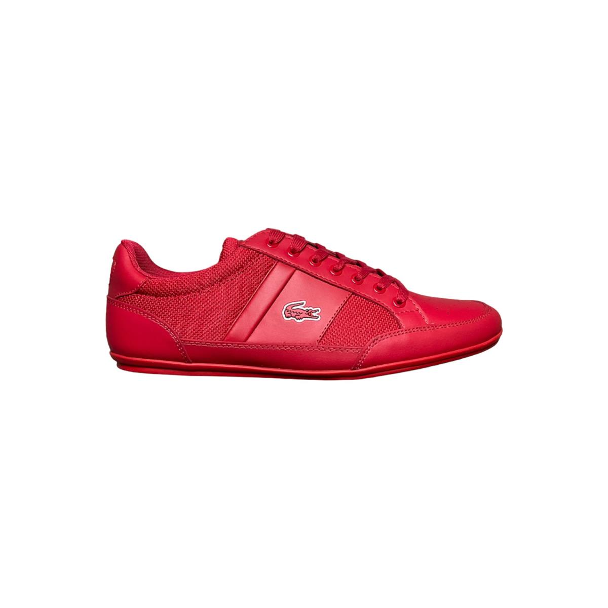 Mens Lacoste Chaymon 123 3 Textile Sneaker - Red/red Size 8 M US