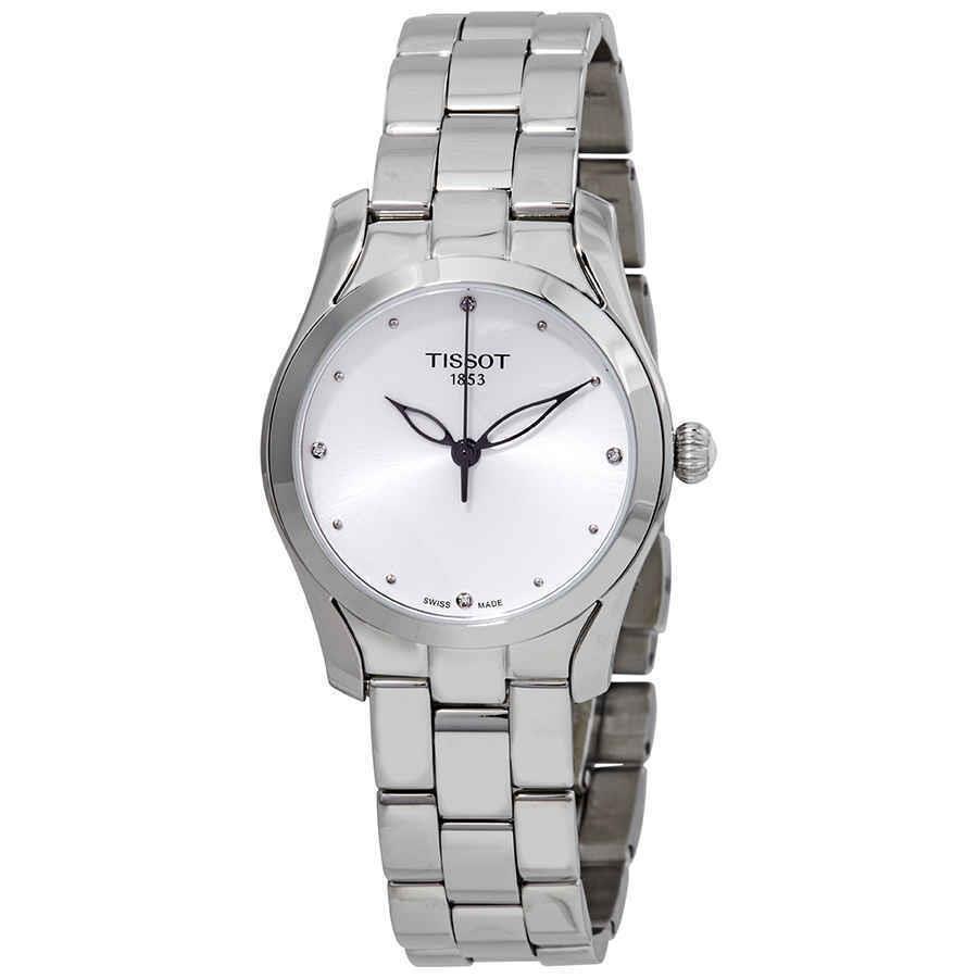 Tissot T-wave Diamond Silver Dial Ladies Watch T112.210.11.036.00