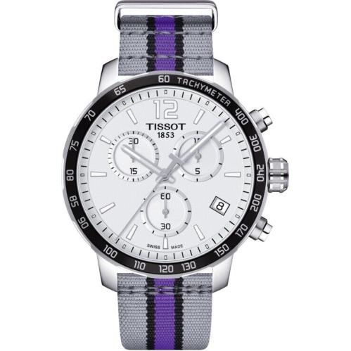 Tissot Quickster Sacramento Kings Chronograph Silver Men`s Watch T0954171703735