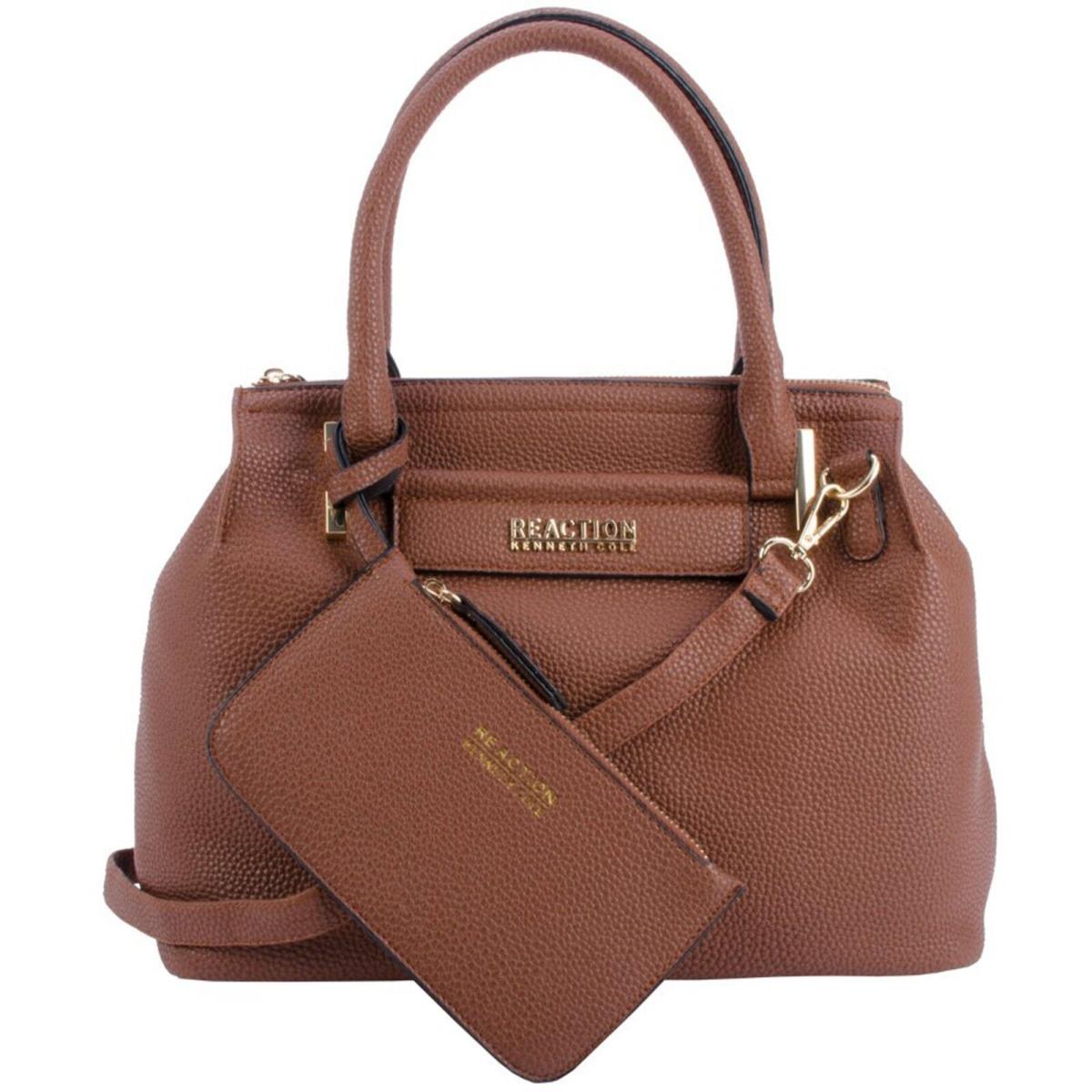 Kenneth Cole Reaction Modern Women`s Durable Purse Top Handle Handbag - Brown