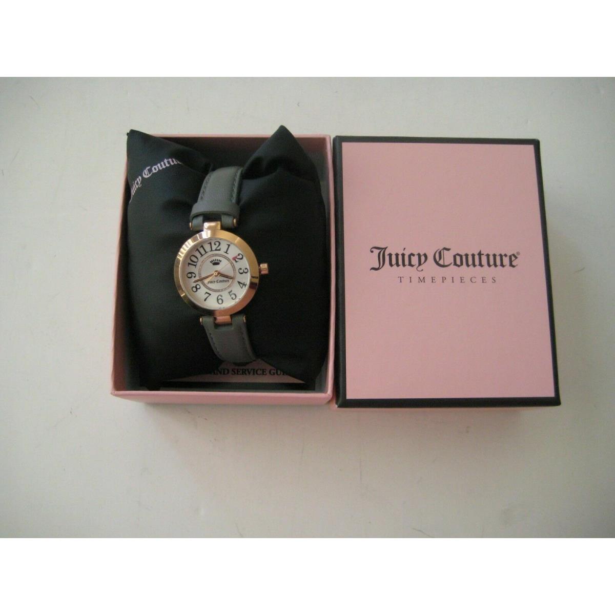 Juicy Couture Women`s Leather Belt Beautiful Watch Retail