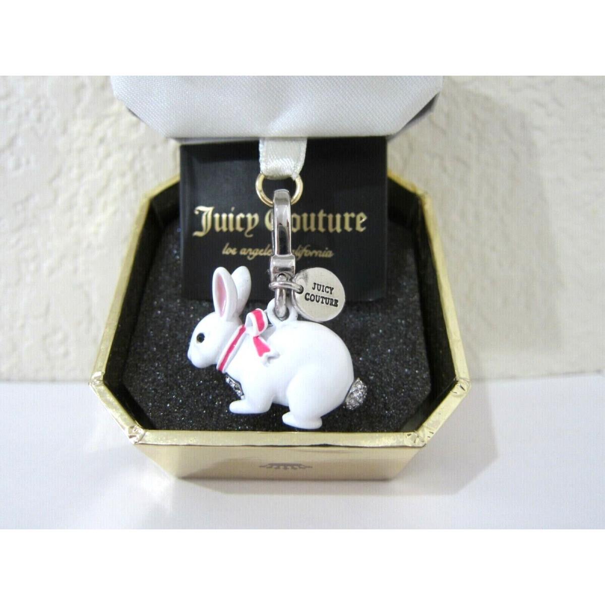 Limited Juicy Couture 3D Pave Snow Bunny Easter Rabbit Bracelet Charm