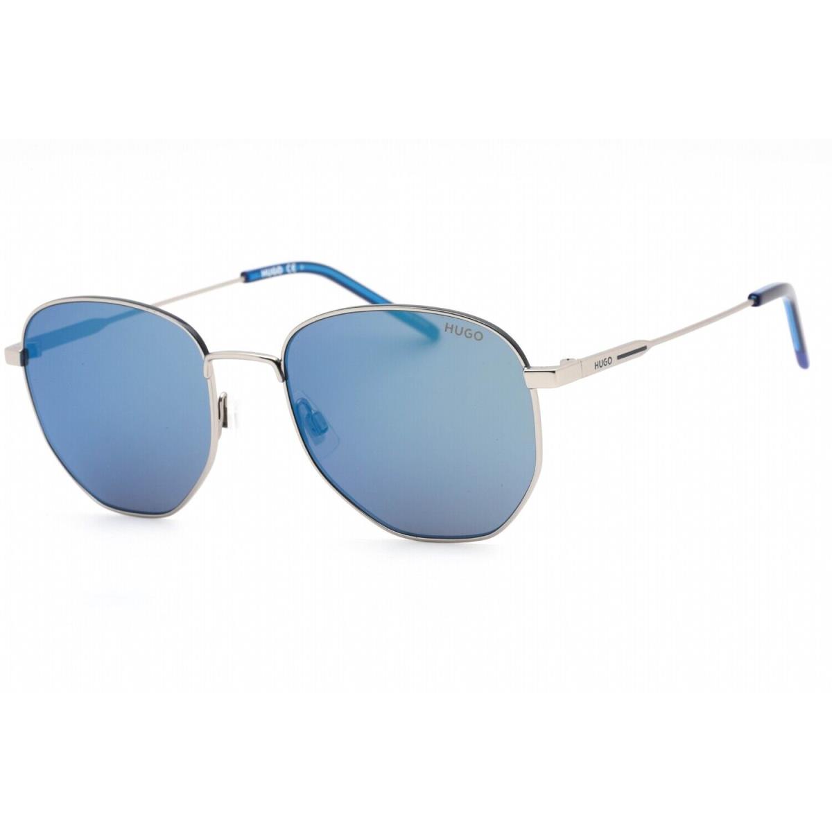 Hugo Boss HG1178S-R81XT-55 Sunglasses Size 55mm 145mm 19 Ruthenium Sunglasses - Frame: ruthenium, Lens: blue