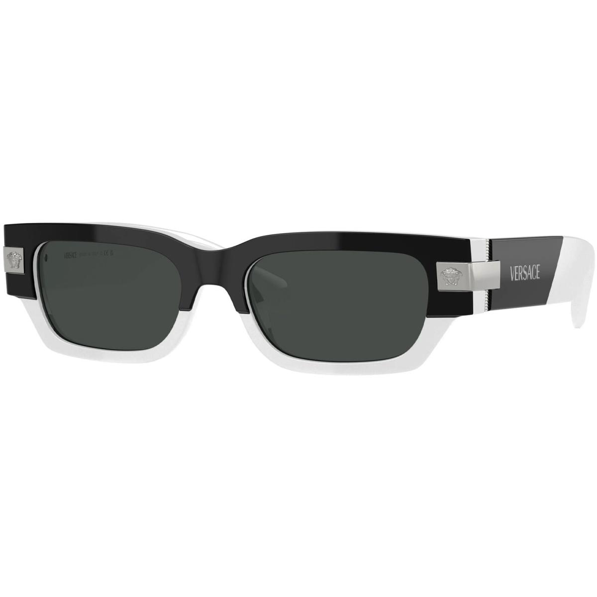 Versace Men`s Structured Geometric Rectangle Sunglasses VE4465 - Italy