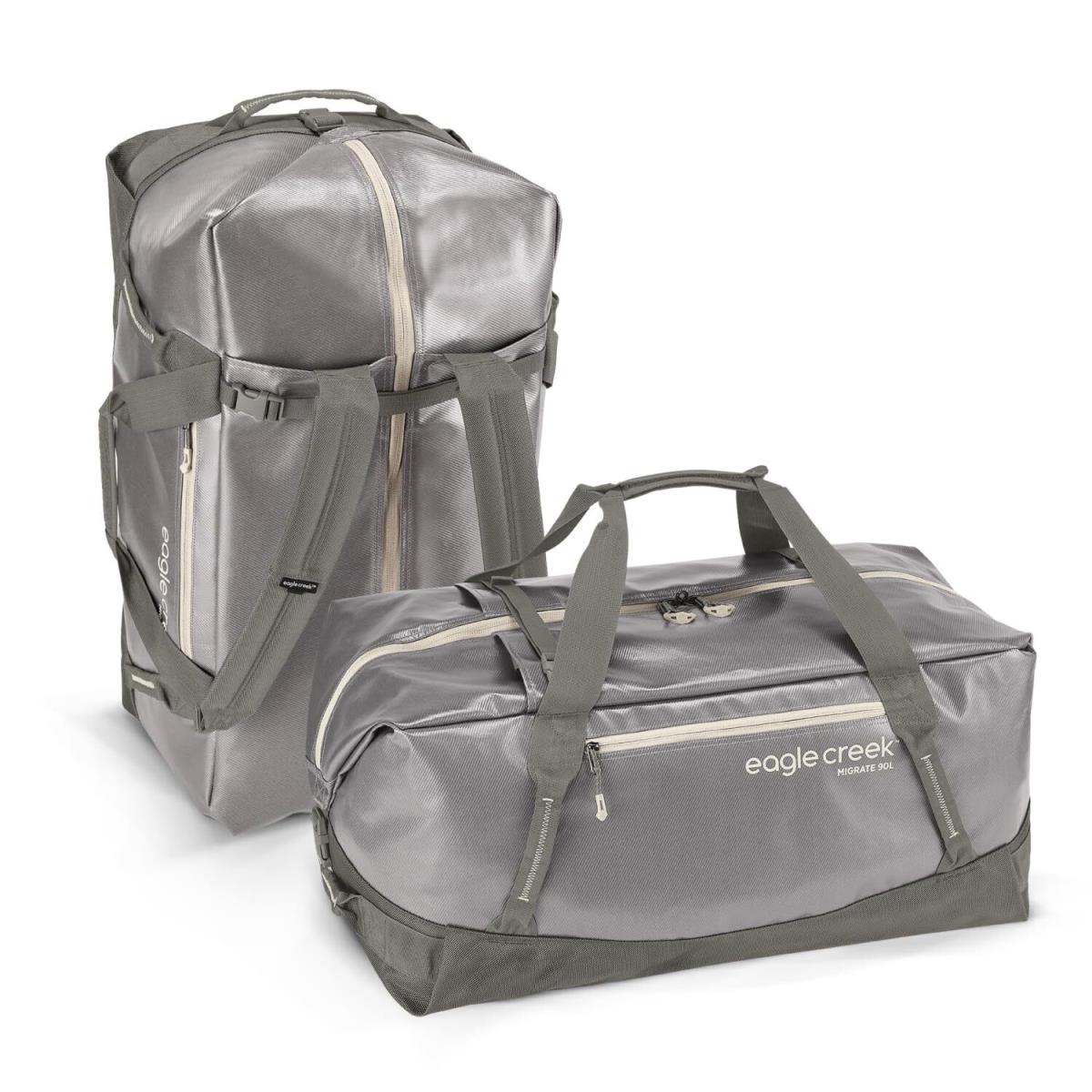 Eagle Creek Migrate 90L Travel Backpack Duffle Bag with Tuck-away Backpack Strap