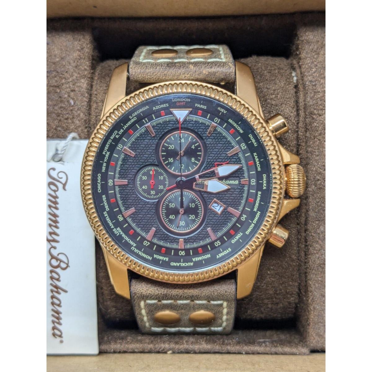 Tommy Bahama Men`s/unisex Watch Leather Band Battery