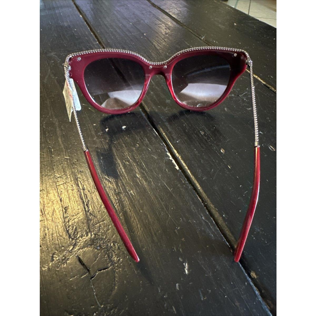 Marc Jacobs Sunglasses Marc 165/S Lhfic Red Silver Cat Eye Frames w/ Purple Lens