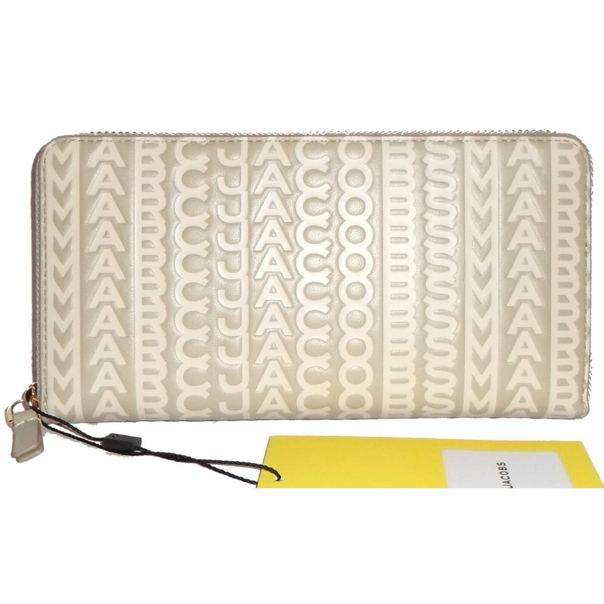 Marc Jacobs Khaki Leather Zip-around Clutch Wallet