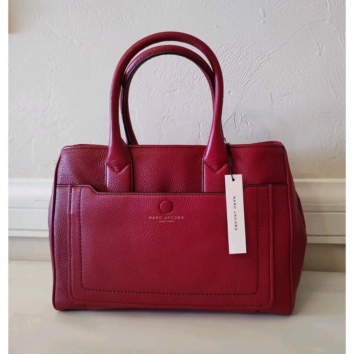 Marc Jacobs Pebbled Leather Tote - Wine