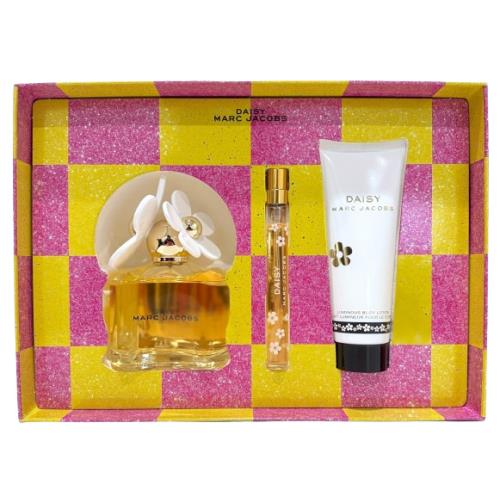 Marc Jacobs Daisy Gift Set 3.3oz Eau de Toilette Spray + Lotion + 0.33 oz Travel