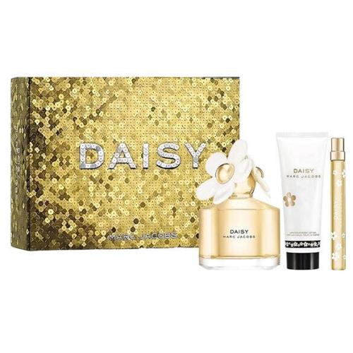 Marc Jacobs Daisy Women 3Pcs Set 3.4 oz 0.33 oz Edt Spray 2.5 oz Body Lotion