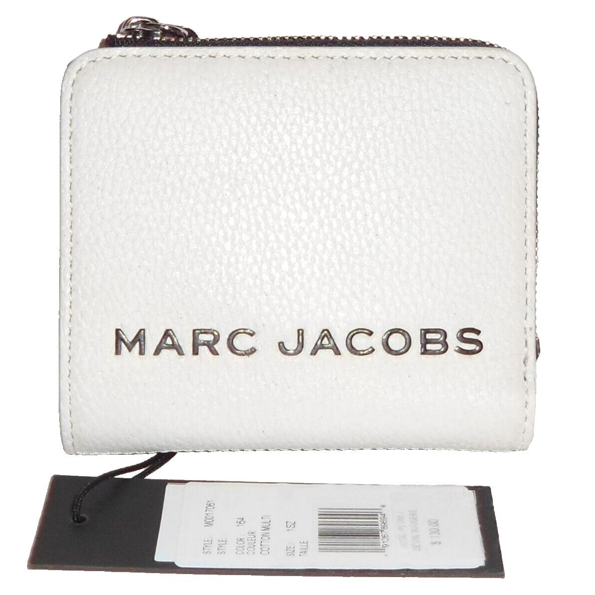 The Marc Jacobs Cotton Multi Leather Bifold Zip Small Wallet