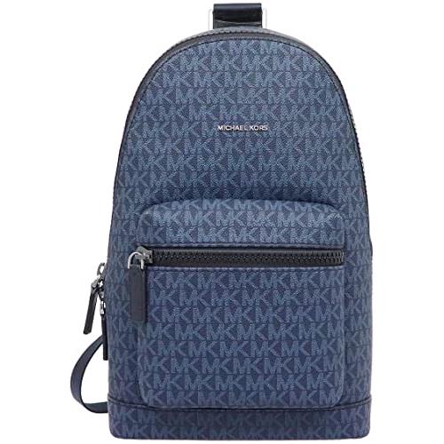 Michael Kors Men`s Cooper Commuter Slingpack Backpack Blue Admiral MK/SV