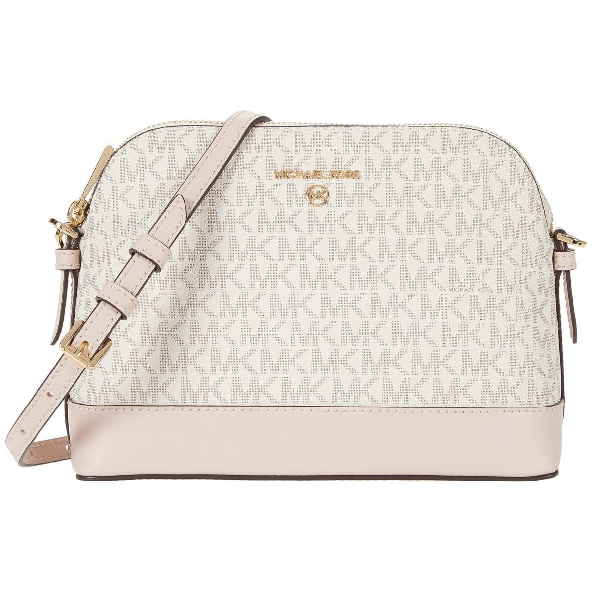 Woman`s Handbags Michael Michael Kors Jet Set Charm Large Dome Crossbody Vanilla/Soft Pink