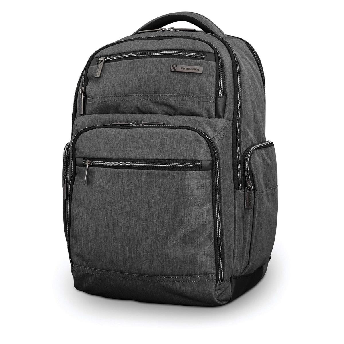 Samsonite Modern Utility Double Shot Laptop Backpack Charcoal Heather One