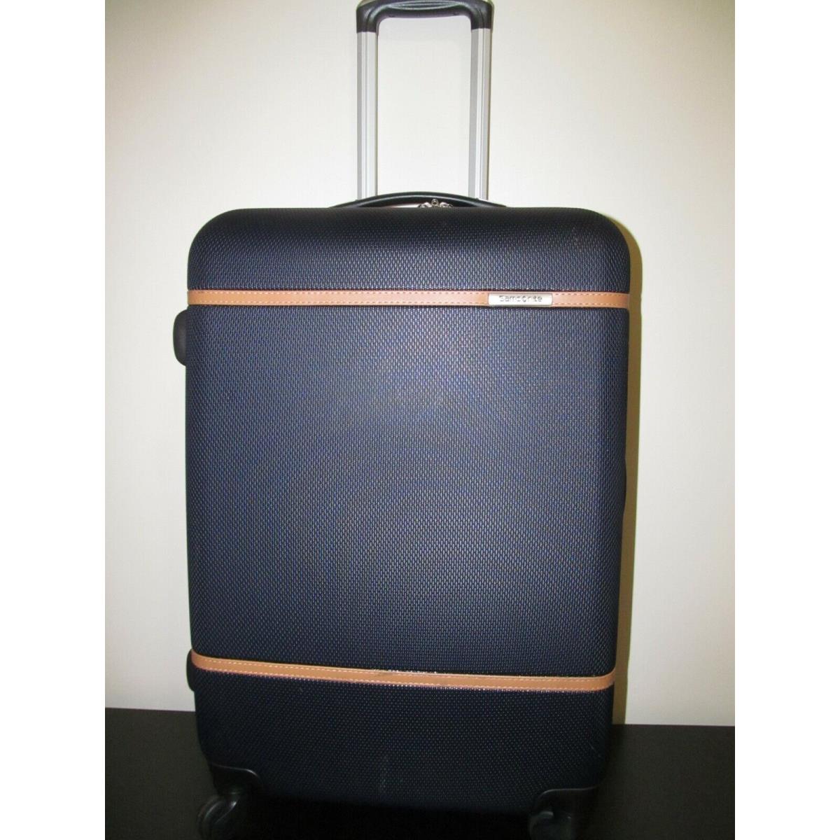 Samsonite Luggage Clear Water -26 Check In-black-british Saddle Accents