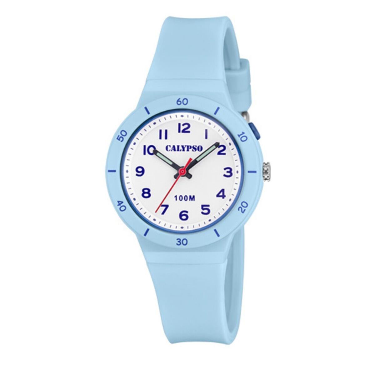 Festina Calypso 33mm Kids Analog Glow Watch Boys / Girls Fits Ages 9 and up - K5848 Baby Blue