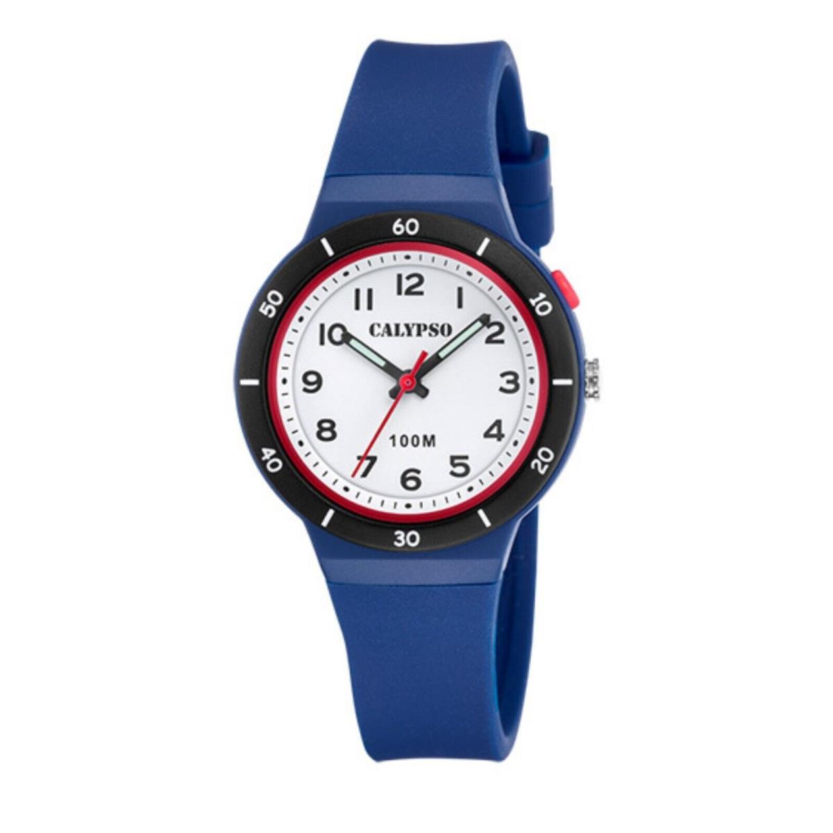 Festina Calypso 33mm Kids Analog Glow Watch Boys / Girls Fits Ages 9 and up - K5848 Blue