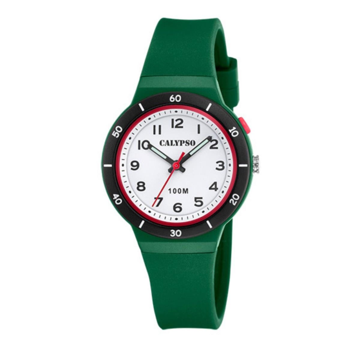 Festina Calypso 33mm Kids Analog Glow Watch Boys / Girls Fits Ages 9 and up - K5848 Green