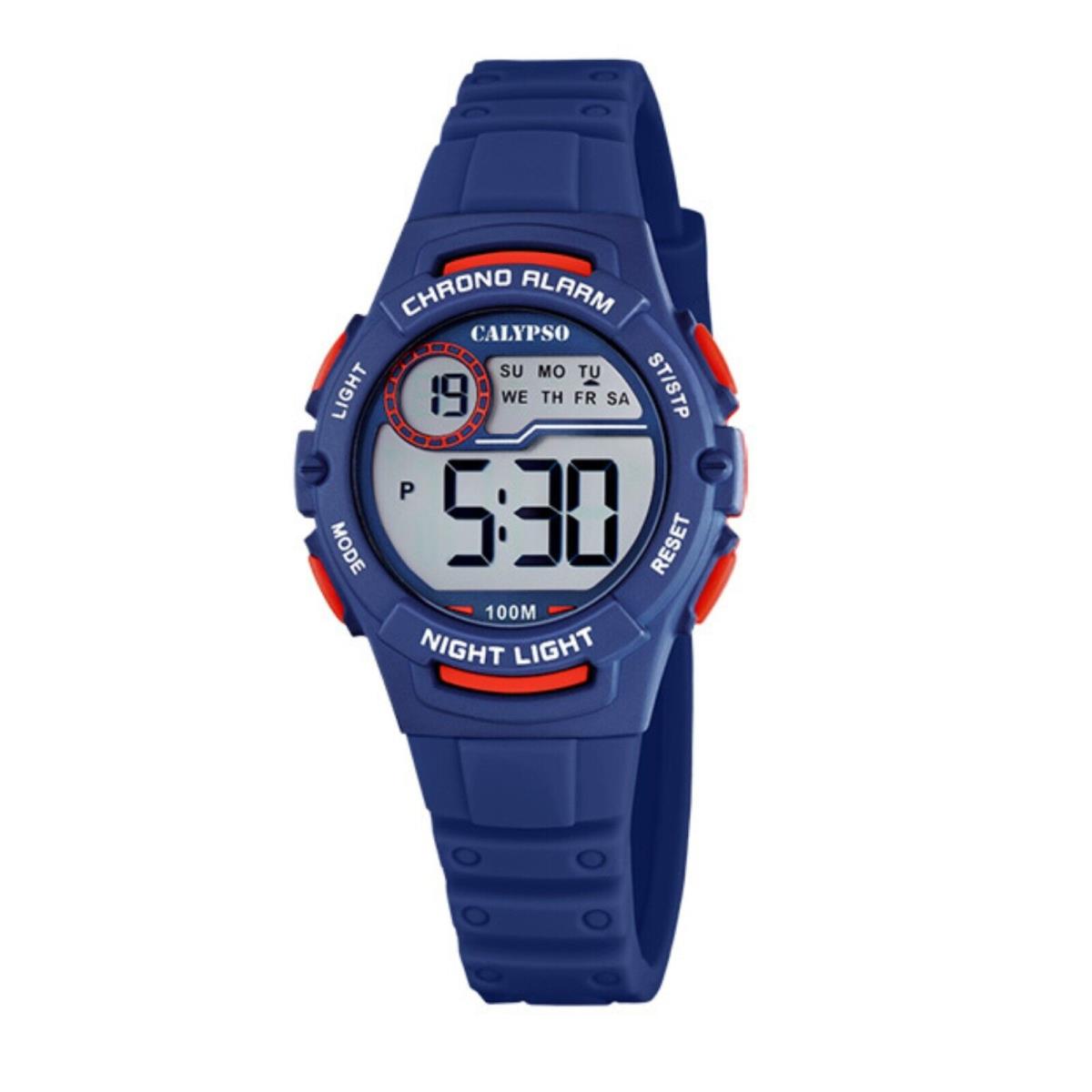 Festina Calypso Kids Digital Watch Light Chrono Alarm Date Water Resistant - K5852 Navy Blue