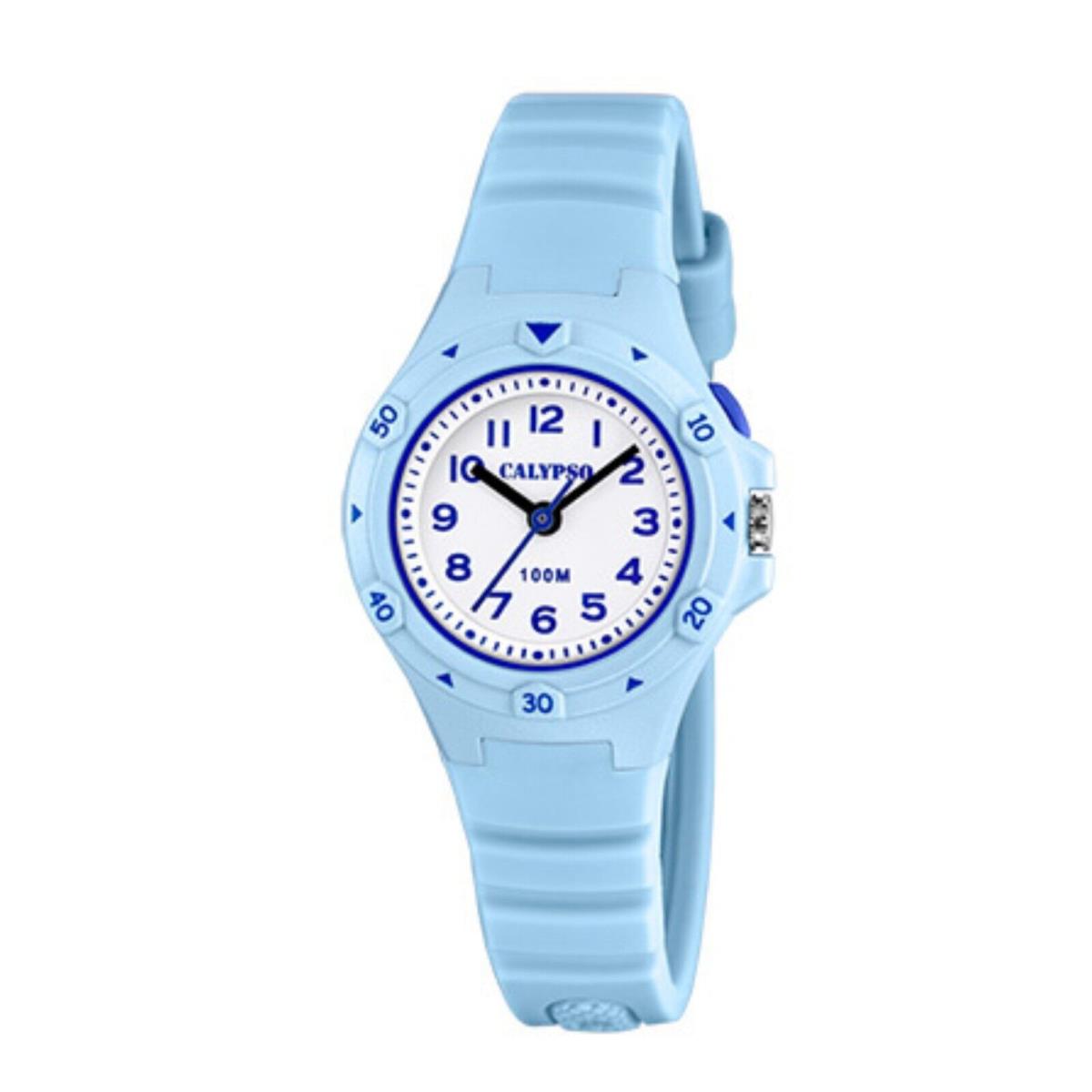 Festina Calypso 29mm Boys Girls Analog Kids Glow Watch Light Up Watches - K5846 Baby Blue