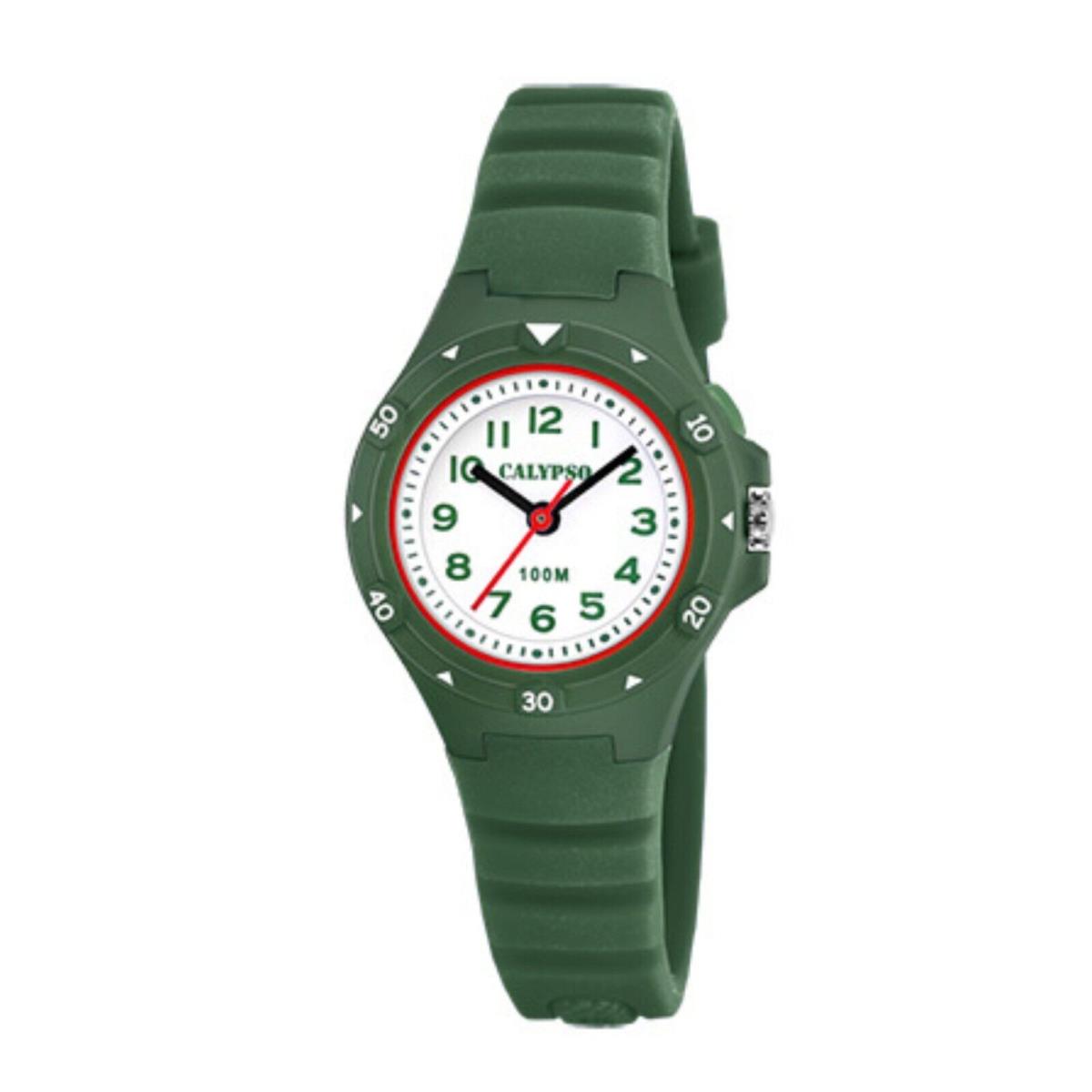 Festina Calypso 29mm Boys Girls Analog Kids Glow Watch Light Up Watches - K5846 Green