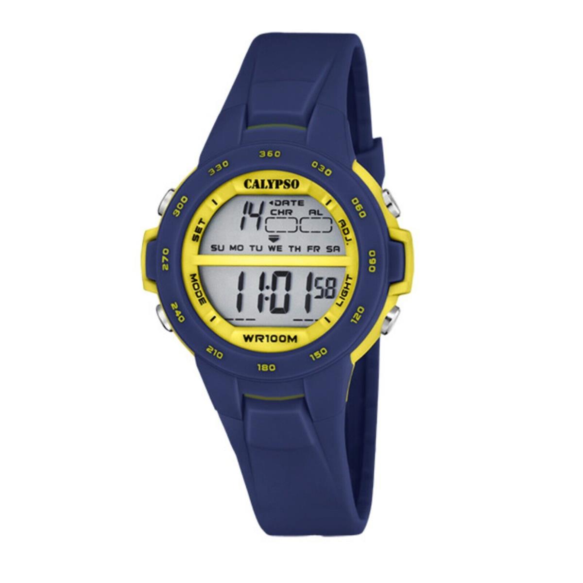 Festina Calypso Kids Digital Watch Alarm Light Up Chrono Alarm Light - K5850 Blue