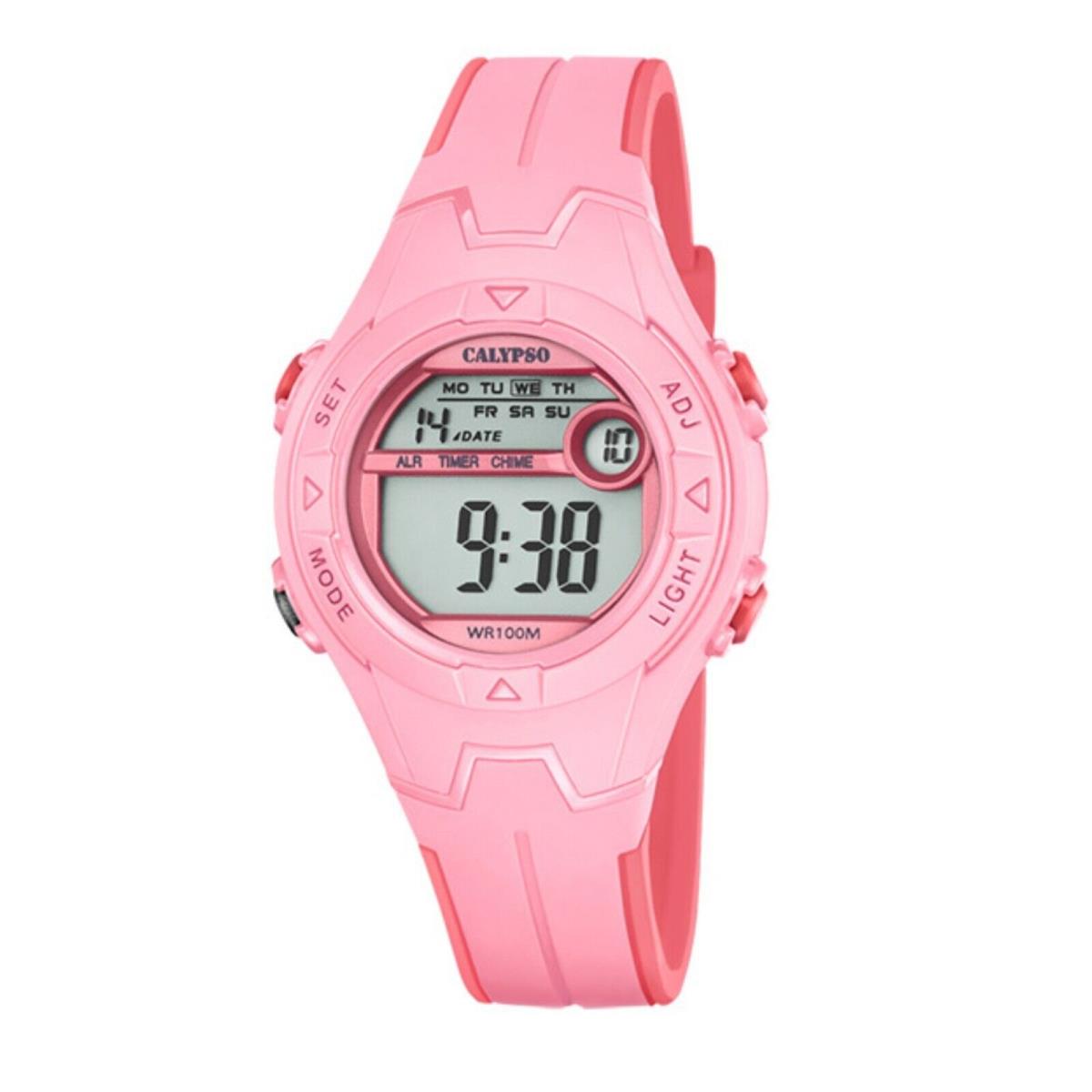 Festina Calypso Kids Digital Watch Round Alarm Light Up Chrono Alarm Light - K5849