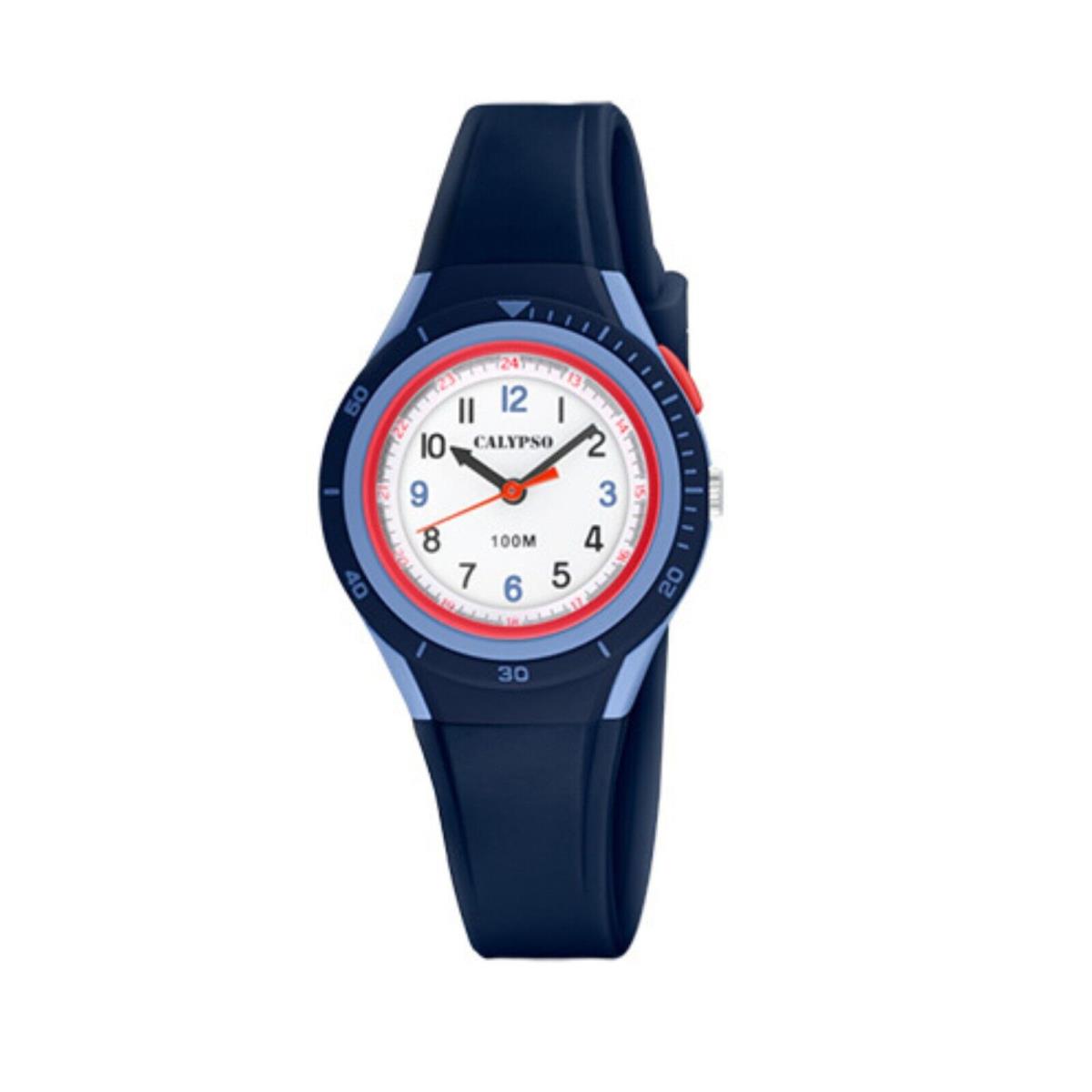 Festina Calypso 29mm Kids Analog Light Up Watch 10ATM Water Resistant - K5856 Blue