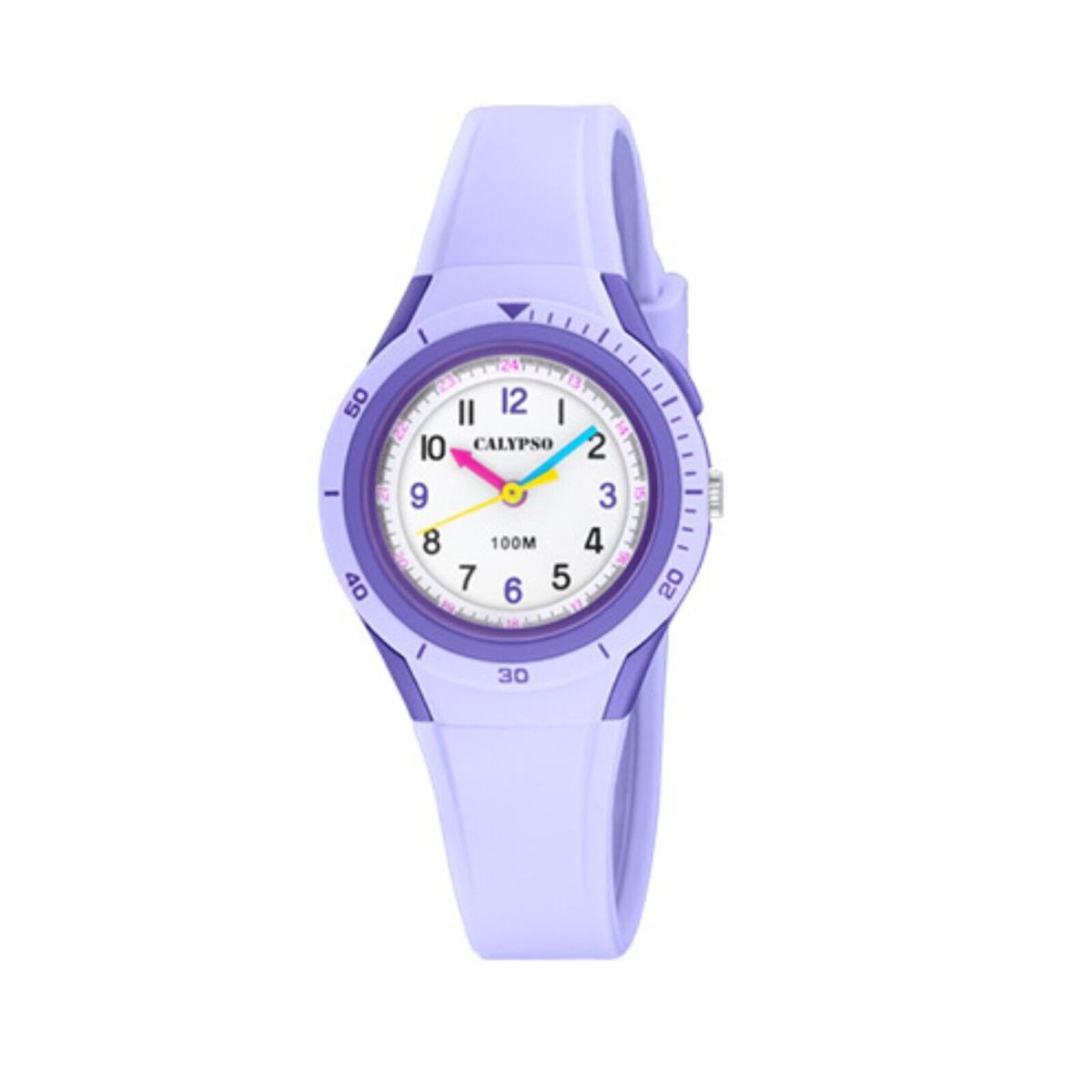 Festina Calypso 29mm Kids Analog Light Up Watch 10ATM Water Resistant - K5856 Purple